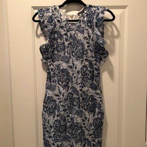 Tommy Hilfiger dress, Size 2, floral blue with an under dress attached.